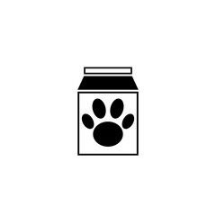 Dog food pack icon isolated on white background