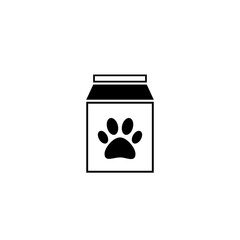 Dog food pack icon isolated on white background