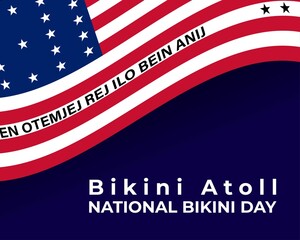 Fototapeta na wymiar vector illustration for national bikini day