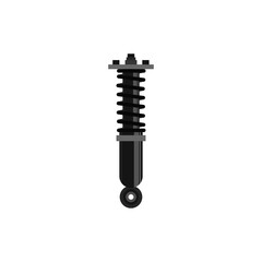 suspension shock absorber on white background,vector - 437674626