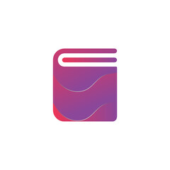 Book logo vector for education, library, dictionary symbol