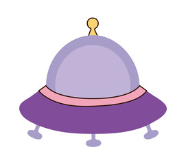 purple ufo design
