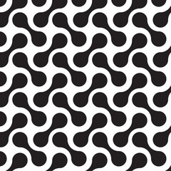 seamless pattern metaballs black