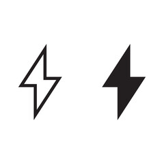 Bolt of lightning vector. Lightning illustration