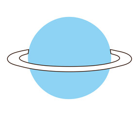 blue saturn design