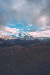 Naklejka premium Summer nature Italy Dolomites adventure landscape travel hike hiking