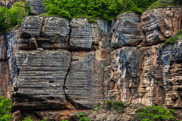 Rock layers in nature reserve