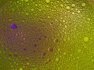 Mosaic of colored bubbles