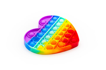 Pop it. Toy popit. Colorful toys for stress relief. Anti-stress.
