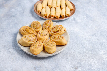 Various delicious vegan homemade cookies.