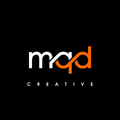 MQD Letter Initial Logo Design Template Vector Illustration