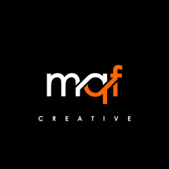 MQF Letter Initial Logo Design Template Vector Illustration