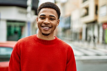 Fototapeta premium Handsome african american man outdoors