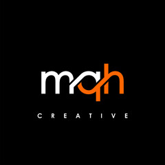 MQH Letter Initial Logo Design Template Vector Illustration