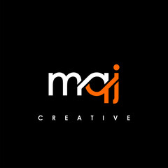 MQJ Letter Initial Logo Design Template Vector Illustration