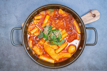 Stir-fried rice cakes, korean food 'tteokbokki'