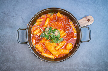Stir-fried rice cakes, korean food 'tteokbokki'