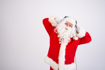 Situations. Funny fat Santa Claus.