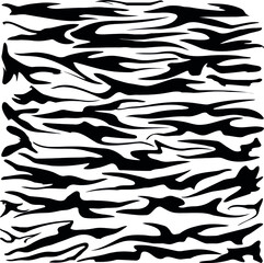 pattern with black and white cats