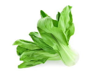 Bok choy vegetable on white background