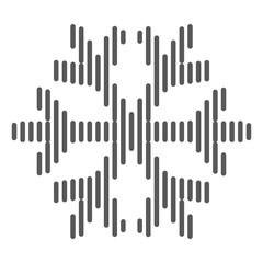 Obraz premium Shape line snow symbol. Vector illustration.