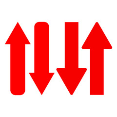 Red arrow icon vector EPS- 10