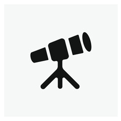 Telescope vector icon. Editable stroke. Symbol in Line Art Style for Design, Presentation, Website or Apps Elements, Logo. Pixel vector graphics - Vector