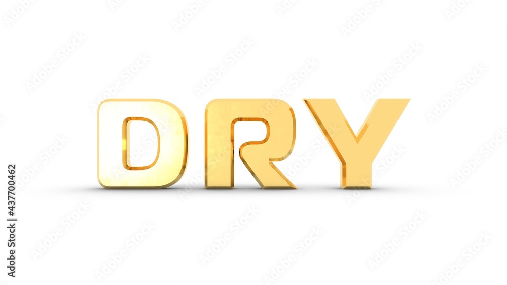 Poster yellow or gold 3d text 