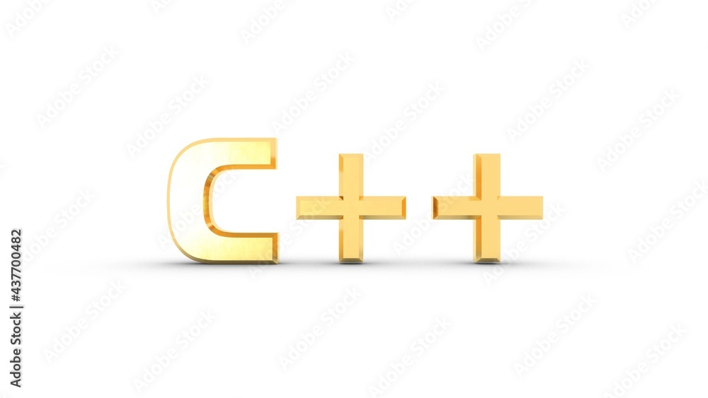 Poster yellow or gold 3d text 
