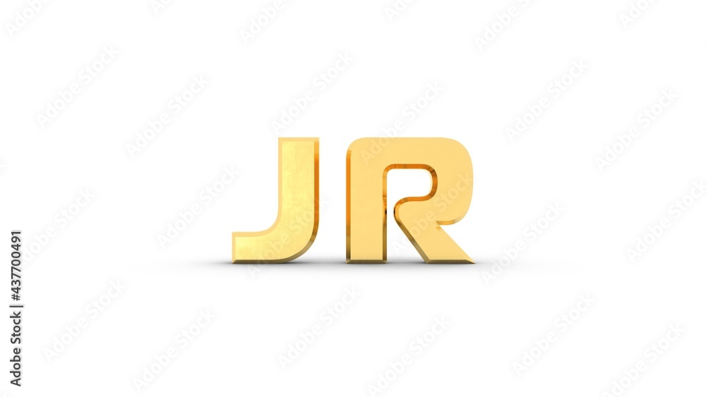 Poster yellow or gold 3d text 