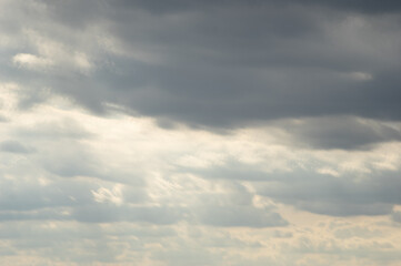 Beautiful summer landscape, storm clouds