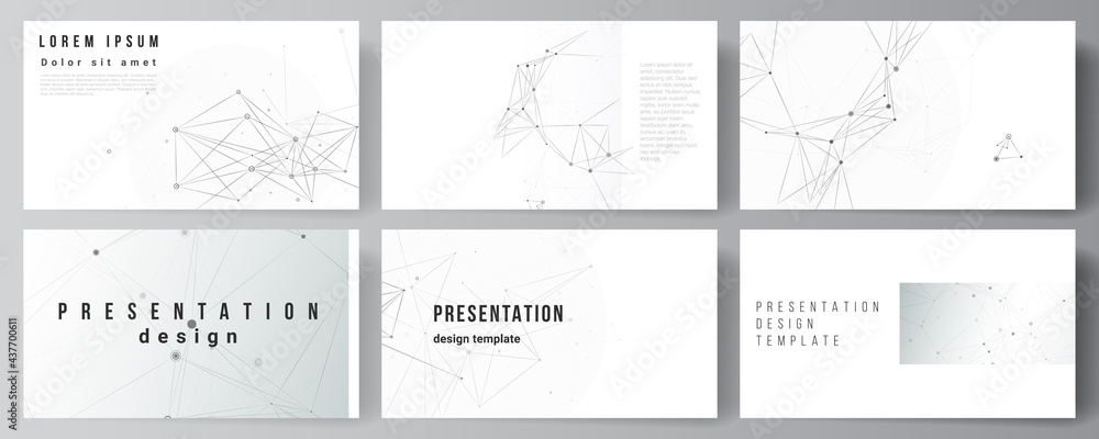 Poster vector layout of presentation slides design business templates, template for presentation brochure, 