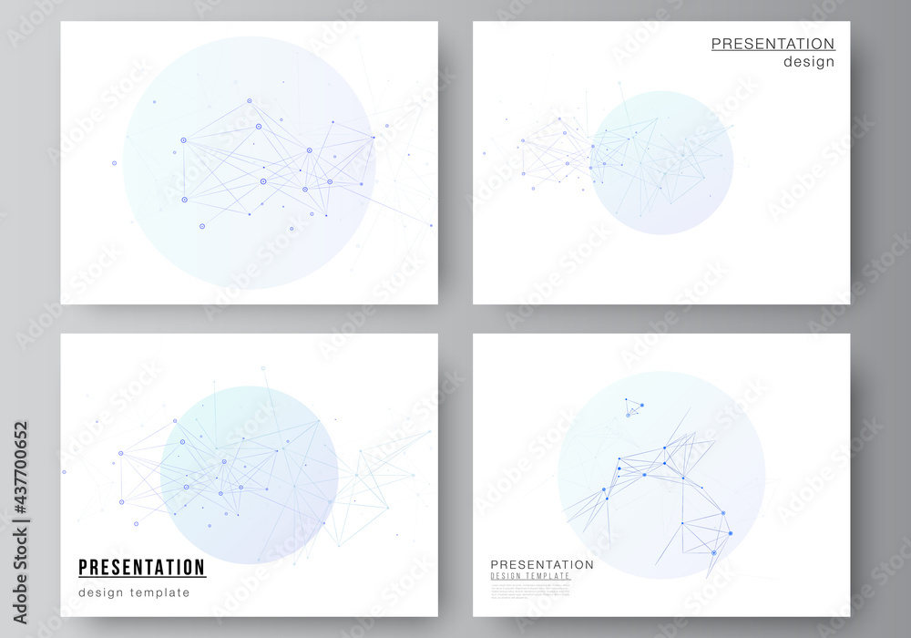 Poster vector layout of presentation slides design business templates, multipurpose template for presentati