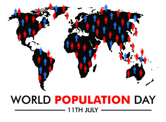 World population day vector image july 11th