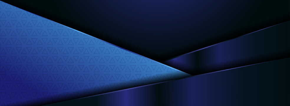 Modern Dynamic Dark Navy and Blue Element Combination Background Design. © Rtn_Studio