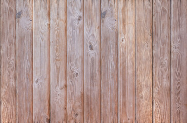 Brown wood texture empty template. Wall of old wooden plank boards. Material texture surface.