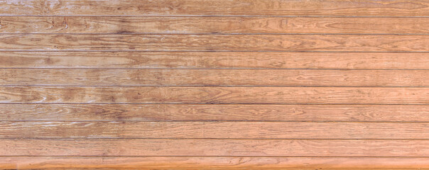 Brown wood texture empty template. Wall of old wooden plank boards. Material texture surface.