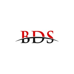 Fototapeta premium BDS swoosh horizon initials, letter corporate logo designs inspiration