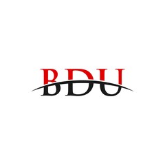 BDU swoosh horizon initials, letter corporate logo designs inspiration