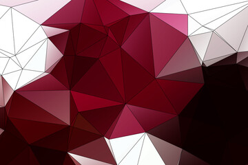 low poly geometric background consisting of triangles of different sizes and colors