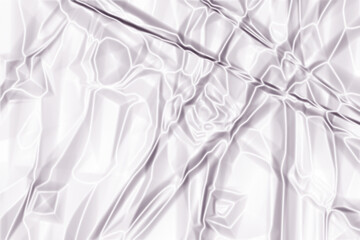 Elegant folds of white silk.