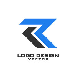 R Letter Alphabet Logo Design Vector