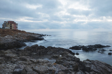 Fragment of the Black Sea town of Sozopol, Bulgaria.
