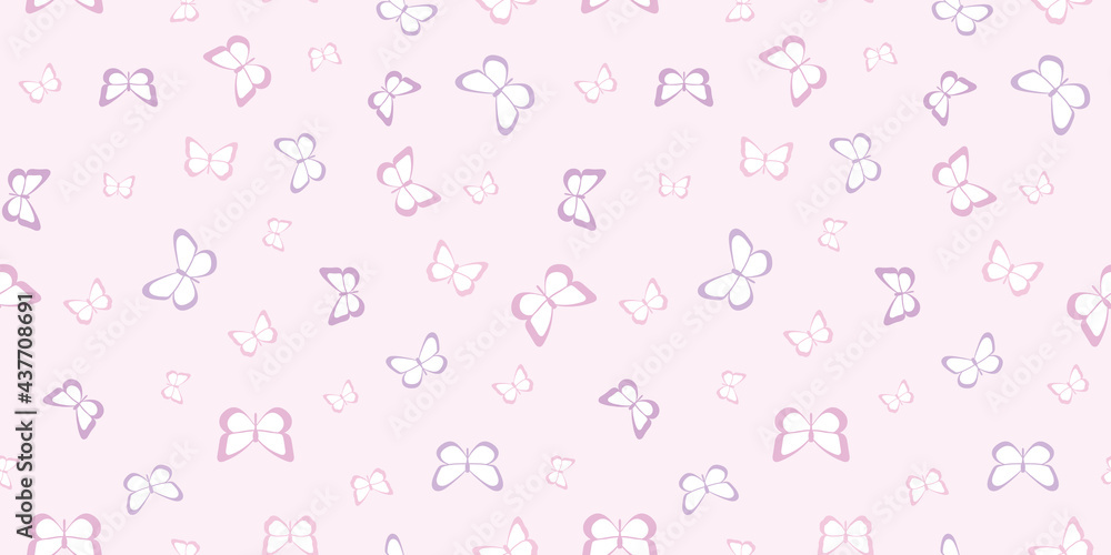 Aufkleber butterfly seamless repeat pattern background