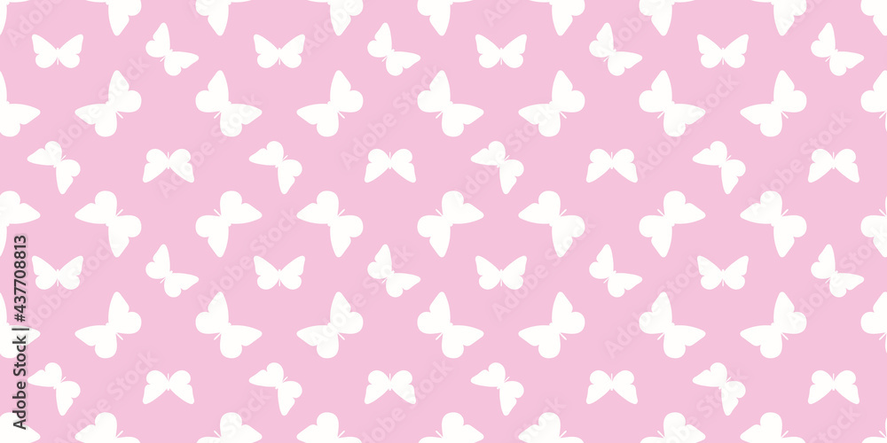 Poster butterfly seamless repeat pattern background