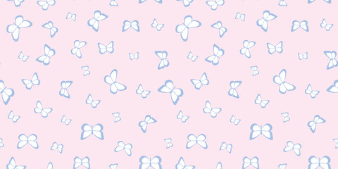 Butterfly seamless repeat pattern background