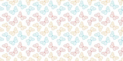 Butterfly seamless repeat pattern background