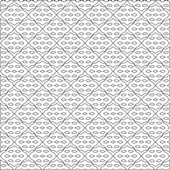 Vector geometric pattern. Repeating elements stylish background abstract ornament for wallpapers and backgrounds. Black and white colors.