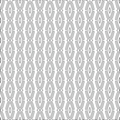 Vector geometric pattern. Repeating elements stylish background abstract ornament for wallpapers and backgrounds. Black and white colors.