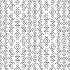 Vector geometric pattern. Repeating elements stylish background abstract ornament for wallpapers and backgrounds. Black and white colors.